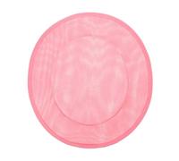 Yardenfun Sinamay Base Hat Bottom Accessory Rond Fil Rose Support pour Bricolage Chapeau Cocktail Femme Décoration Coiffure Millinery Polyvalente