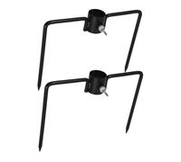 Yardenfun Stabilisateur De Poteau pour Sol en Métal, Ancrage De Jardin Extérieur, Support De Parasol Et Drapeau, Piquet De Sol Universel, Crochet De Berger pour Décoration