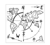 Yardenfun Sticker Mural Carte du Monde avec Coordonnées Autocollant Mural Pvc Imperméable Décoration du Salon et Bureau pour Voyages et Aventures Autocollants Muraux Exploration Coordonné