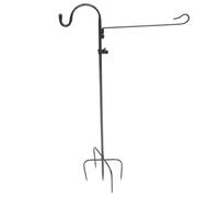 Yardenfun Support de Mât de Drapeau Extérieur 91 Cm en Fer Forgé Crochet de Campagne Multifonction Suspendre Mangeoire à Oiseaux, Plantes et Décorations de Jardin, Accessoire Jardinage