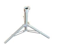 Yardenfun Support De Parasol Pliant en Fer Blanc 4 Coins, Ancre De Parapluie Portable pour Parasols De Plage ø Jusqu'à 2 M, Base Croisée Réglable pour Extérieur Et Plage