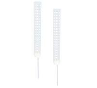 Yardenfun Support et Maintien des Vignes Grimpantes Blanc pour Plantes Grimpantes en Mousse PP 2 Pièces avec Treillis Poteau de Colonne pour Pots de Fleurs pour Jardinage
