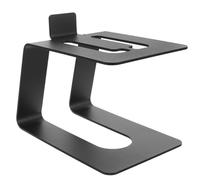 Yardenfun Support Haut Parleur de Bureau Robuste Élévateur Compact Antidérapant pour Enceintes Ordinateur Organiseur de Bureau Moderne avec Espace de Rangement sous Enceintes