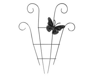 Yardenfun Support Plantes Grimpantes Fer Forgé Décoratif Treillis Jardin Robuste Tuteur pour Plantes Pot Intérieur et Extérieur Design Ailé Élégant et Anti