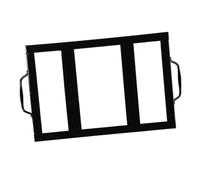 Yardenfun Support Plaque Sel Émail Noir Stable et Facile à Nettoyer Porte Bloc Sel pour Cuisine et Barbecue