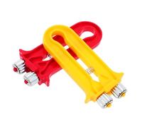 Yardenfun Tendeur de Fil Cadre Ruche Robuste pour Apiculture Outil de Serrage Précis pour Cadres Abeilles Équipement Pratique pour Crimpage et Tension de Câble Apicole Jaune et Rouge