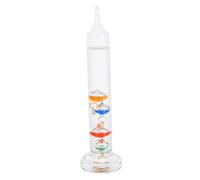 Yardenfun Thermomètre Galileo Décoratif Verre avec Sphères Colorées Tube Verre pour Bureau Intérieur Cadeau Scientifique pour Maison ou Bureau