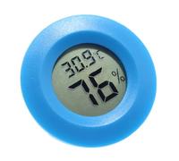 Yardenfun Thermomètre Hygromètre Numérique Rond Bleu pour Reptiles et Intérieur Mesure Précise de Température Celsius et Humidité Compact et Facile à Monter pour Maison Bureau et Entrepôt