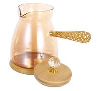 Yardenfun Turkish Pot With Heat-resistant Side Handle Glass Espresso Kettle For Brewing Melting Butter Heating Milk And Hot At Home Or Café