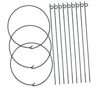 Yardenfun Tuteurs de Jardin Lot de 3 Supports pour Plantes Grimpantes Cages à Fleurs Installation Facile Résistants Intérieur et Extérieur Design Compact