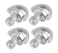 Yardenfun Vis pour Trépied 1/4 Pouce Lot de 4 en Acier Inoxydable Bague de Fixation Rapide Compatible Plaque de Montage Accessoires pour Appareil Photo et Monopode Usage Photographie
