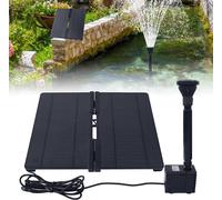 YARDIN 12V/12Ah Fontaine solaire, accumulateur pliable Pompe de bassin solaire avec support ajustable Fontaine solaire pour bassin de jardin Bain d'oiseaux