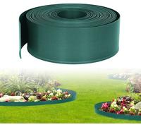 YARDIN Bordure de pelouse en plastique 40m Bordure de pelouse flexible et pliable vert