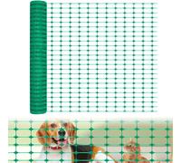 YARDIN Clôture Clôture pour volailles Filet de protection Clôture de chantier en plastique, Clôture mobile Filet de délimitation, Flexible Clôture d'avertissement1 x 30M Vert