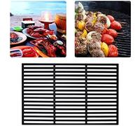 YARDIN Grille de cuisson rectangulaire en fonte Grilles en fonte, plaques de cuisson pour gril à gaz et au charbon de bois, massives et émaillées (tailles 34 x 54 cm)