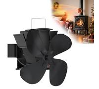 YARDIN Ventilateur de cheminée à 4 ventilateurs - Ventilateur de cheminée - Lame sans courant