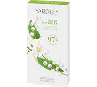 Yardley Lily of The Valley Savons 100 g 3 Pièces | Moisturising Solid Soap Bar, Finely Milled Pack of 3, 97% Natural Ingredients, Vegan and Cruelty Free, Made in UK