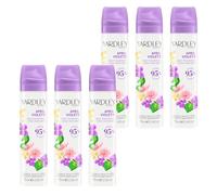 Yardley London April Violets Body Spray, Floral Mist, 6x 75ml