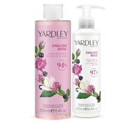 Yardley London Collection Gel douche et lotion - Essence de rose anglaise pour femme, sensation de luxe et parfum britannique intemporel - Ensemble de gel douche et lotion avec élégance et fraîcheur