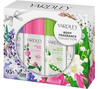 Yardley London Modern Classics Body Spray Collection, Mini Set | Includes English Lavender, Rose, Lily of the Valley and Jasmine Body Sprays, No Aerosol, Vegan, Cruelty Free