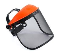YARDMARIS Casque de sécurité forestière avec visière intégrale en maille, bandeau réglable, bonne ventilation, protection faciale en métal pour couper, hacher, travail en plein air