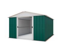 YardMaster Abri de jardin en métal acier galvanisé vert 12 m² - 1013GEYZ - 1013GEYZ