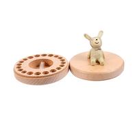 Yardwe 1 Ensemble Boîte Commémorative Des Dents De Lait Organisateur De Préservation Des Dents De L'enfant Dentition Enfant En Âge Porte-dents Fée Matériau En Hêtre