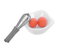 Yardwe 1 Ensemble Bol à Oeufs Batteur à Oeufs Bol Miniature modèles de Cuisson de Simulation Accessoires de Cuisson Miniatures de Cuisine modèles d'oeufs Miniatures Mini Oeuf résine