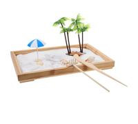 Yardwe 1 Ensemble De Bac À Sable De Bureau Mini Kit De Jardin Décor sur Le Thème De L'Océan Plateau De Sable Scène Océanique Table De Sable Bureau Bac À Sable Décorations