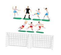 Yardwe 1 Ensemble De Figurines De Football Miniatures Décorations De Gâteau De Football Comestibles Décorations De But De Football Décorations De Gâteau De Football Décorations De