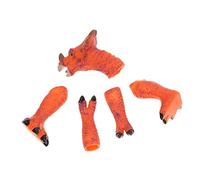 Yardwe 1 Ensemble De Marionnettes À Main De Dinosaure Jouets pour Enfants De Performance Griffes Jouets en Forme De Dinosaure Coordination Œil-Main Plastique Orange
