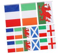 Yardwe 1 Ensemble Drapeau De Chaîne Drapeaux Bannières Drapeaux Drapeau Banderoles Internationales Banderole Banderole Bannières Mondiales Décorations Tissu Polyester
