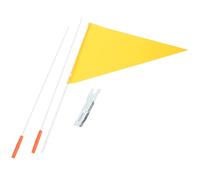 Yardwe 1 Ensemble Drapeau de Sécurité pour Vélo de Tige de Imperméable Drapeau Portable pour Remorque de Vélo Protection Extérieure pour Garçon Fille et Personnes Âgées