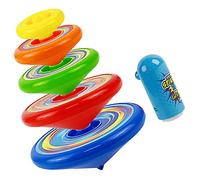 Yardwe 1 Ensemble Gyroscopique pour Garçon Fille Toupies Manuelles Colorées à Empiler Éducatif pour Développement des Compétences pour Jeux Famille Couleur Aléatoire