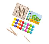 Yardwe 1 Ensemble Jeu Éducatif de Perles à Clipser de Développement pour Garçon Fille Motrice et Créativité pour Éducation Préscolaire Interactions Parent Garçon Fille