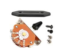 Yardwe 1 Ensemble Kit de Protection de Commutateur de Guitare Électrique Voies Alliage Accessoires pour Guitare avec Plaque de Protection pour Installation Facile
