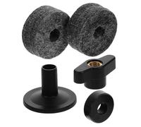 Yardwe 1 Ensemble Kit pour Support de Accessoires de Batterie avec Manchons Plastique et Feutres pour et Protection des Cymbales Plateforme Stable et Durable pour Performances Intensives