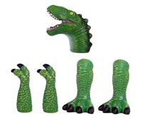 Yardwe 1 Ensemble marionnette Dinosaure Jouets marionnettes à Doigt Animaux pour Enfants marionnettes à Doigts pour Enfants marionnettes Contes marionnette à Main Vinyle Vert