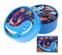 Yardwe 1 Ensemble Puzzle Papier de Jeu Éducatif sous Thème Marin pour Ans Puzzles pour Développer Coordination