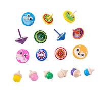 Yardwe 1 Ensemble toupie en Bois Jouets gyro drôle tournant gyroscopique Enfant Tops Plateaux tournants en Bois gyro créatif créatif en Bois