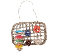 Yardwe 1 Jeu Accessoires pour Cages Jouets pour Rats Tapis De Butinage De Lapin Clapier Cochon Bâtons pour Lapins Cage D'intérieur Boules De Saule pour Lapins Foins Zoo Plantes Aquatiques