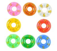 Yardwe 1 Jeu Bouée De Natation Gonflable pour Piscine Bouée Miniature Flotteur Mini Décorations Mini Ornements 8 pièces