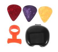 Yardwe 1 Jeu De Médiators pour Guitare Support De Médiator Coussinet De Protège-Doigts Support De Accessoires pour Guitare Basse Coulisse De Gel De