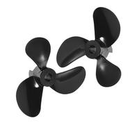 Yardwe 1 Paire OARS à Haute résistance hélices de Bateaux hélices pour Machines Accessoires de Bateau hélices de Moteur de Bateau pièces de Remplacement du Bateau Boîtes d'hélices PC Noir