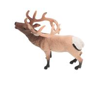 Yardwe 1 Pièce Ornement De Faune Modèle De Cerf Rouge Ornement De Cerf Rouge Modèle d'animal Marron