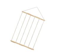 Yardwe 1 Set Présentoir Photo Mural Créatif en Bois 12 Clips, Structure Compacte et Solide, Décoration Murale Beige pour Salle à Manger et Fête d'anniversaire