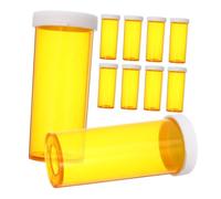 Yardwe 10 pièces Boîte Pilules Plastique Étanche Organisateur Compact Voyage pour et Compléments Flacons Vides Solide et Léger Rangement Portable Pilulier pour Adultes