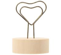 Yardwe 10 Pièces Clip Mémo en Bois et Fer Multi-Fonction pour Décoration Photo de Bureau, Support à Pinces à Mémo Créatif et Design Délicat pour Organiser Notes et Photos