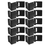 Yardwe 10 Pièces Clips pour Couvercle D'aquarium, Clips de Verrouillage pour Terrarium à Reptiles, Verrou Anti-évasion, Abs Noir, pour Bac en Verre et Aquarium à Poissons