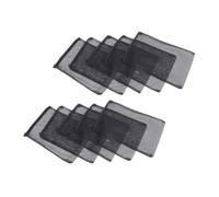 Yardwe 10 Pièces Filtre pour Aquarium à Filtre Nettoyeur Plaque Poisson Filtre D'aquarium Réservoir Filtre Interne D'aquarium Filtres Distributeur Air Boîte Pompe Polyester Black
